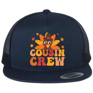 Cousin Crew Thanksgiving Family Matching Turkey Day Fall Gift Flat Bill Trucker Hat