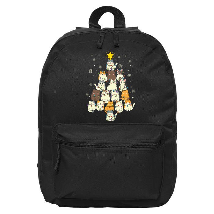 Cats Christmas Tree 16 in Basic Backpack