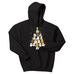 Cats Christmas Tree Kids Hoodie