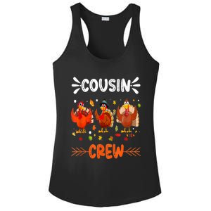 Cousin Crew Turkey Family Thanksgiving Pajamas Matching Great Gift Ladies PosiCharge Competitor Racerback Tank