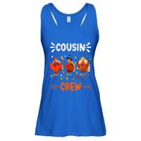 Cousin Crew Turkey Family Thanksgiving Pajamas Matching Great Gift Ladies Essential Flowy Tank