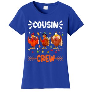 Cousin Crew Turkey Family Thanksgiving Pajamas Matching Great Gift Women's T-Shirt