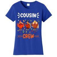 Cousin Crew Turkey Family Thanksgiving Pajamas Matching Great Gift Women's T-Shirt