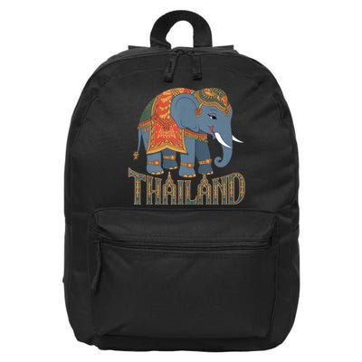 Cute Cartoon Thailand Elephant Unique Chang Lovely Gift Crew 16 in Basic Backpack