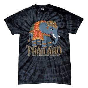 Cute Cartoon Thailand Elephant Unique Chang Lovely Gift Crew Tie-Dye T-Shirt