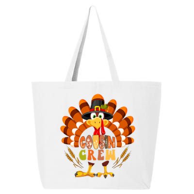 Cousin Crew Thanksgiving Turkey Fall Costume Family Gift 25L Jumbo Tote