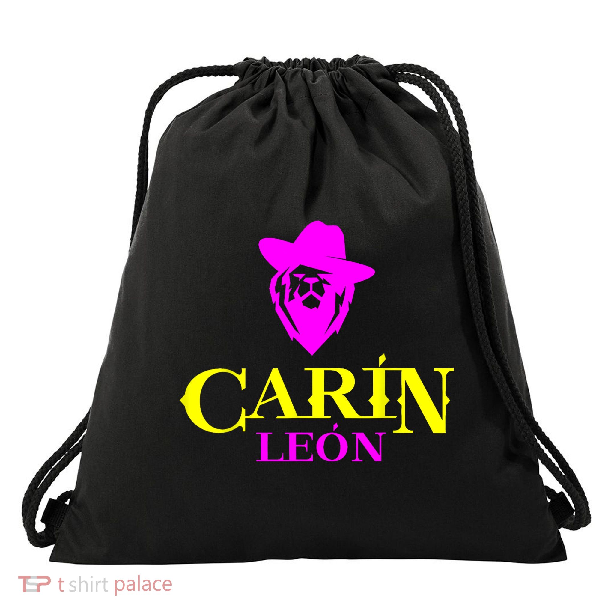 Carin Corridos Tumbados Belicos Leon Mexico Pink Drawstring Bag