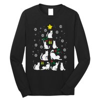 Cats Christmas Tree Cute Cat Lover Xmas Winter Long Sleeve Shirt