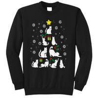 Cats Christmas Tree Cute Cat Lover Xmas Winter Sweatshirt