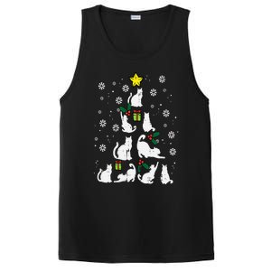 Cats Christmas Tree Cute Cat Lover Xmas Winter PosiCharge Competitor Tank