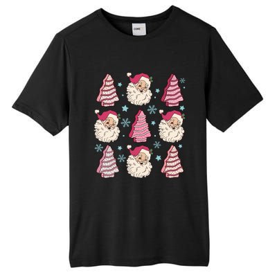 Coquette Christmas Tree Cake Santa Claus Christmas Bow Tall Fusion ChromaSoft Performance T-Shirt