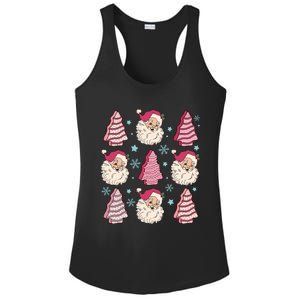 Coquette Christmas Tree Cake Santa Claus Christmas Bow Ladies PosiCharge Competitor Racerback Tank