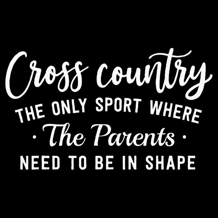 Cross Country The Only Sport Where The Parents Be In Shape Zip Tote Bag