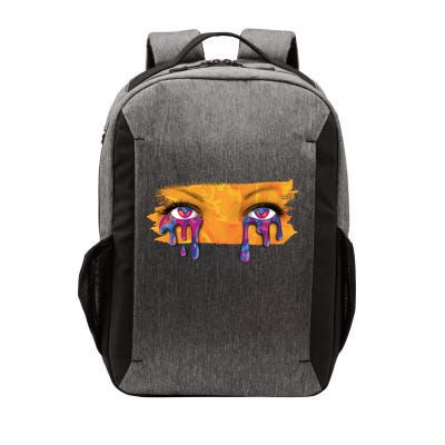 Crying Colorful Tears Sad Eyes Vector Backpack