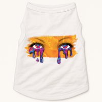 Crying Colorful Tears Sad Eyes Doggie Tank