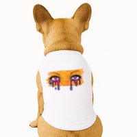 Crying Colorful Tears Sad Eyes Doggie Tank