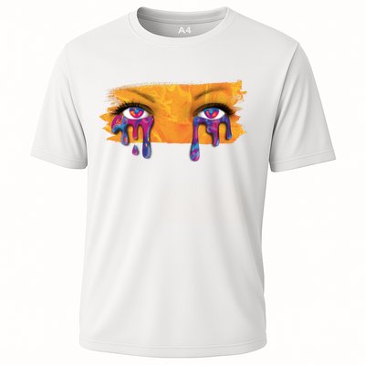 Crying Colorful Tears Sad Eyes Performance Shirt