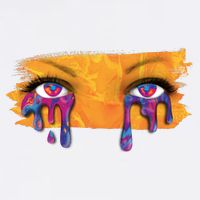 Crying Colorful Tears Sad Eyes Apron