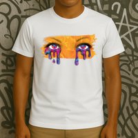 Crying Colorful Tears Sad Eyes T-Shirt