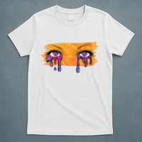 Crying Colorful Tears Sad Eyes T-Shirt