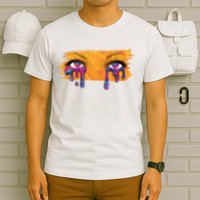 Crying Colorful Tears Sad Eyes T-Shirt