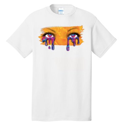 Crying Colorful Tears Sad Eyes Tall T-Shirt