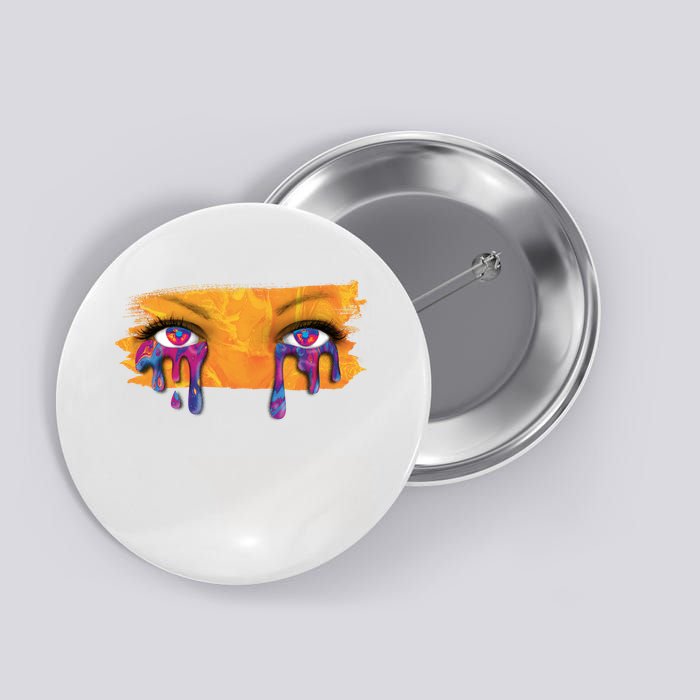 Crying Colorful Tears Sad Eyes Button