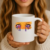 Crying Colorful Tears Sad Eyes Mug
