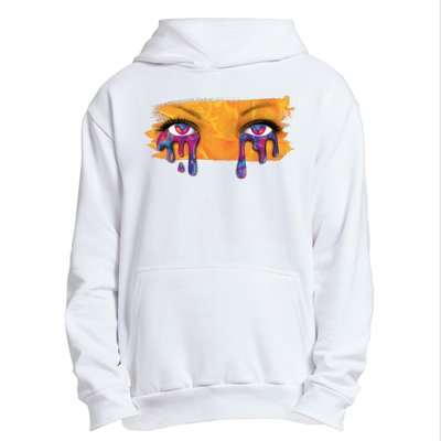 Crying Colorful Tears Sad Eyes Urban Pullover Hoodie