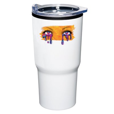 Crying Colorful Tears Sad Eyes Tumbler