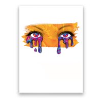 Crying Colorful Tears Sad Eyes Poster