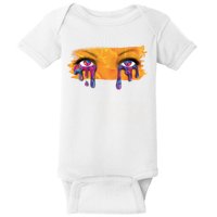Crying Colorful Tears Sad Eyes Baby Bodysuit