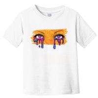 Crying Colorful Tears Sad Eyes Toddler T-Shirt