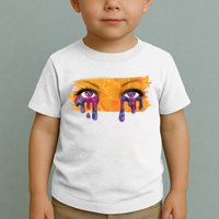 Crying Colorful Tears Sad Eyes Toddler T-Shirt