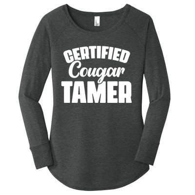 Certified Cougar Tamer Hunter Slayer Wild Cat Cougars Women's Perfect Tri Tunic Long Sleeve Shirt