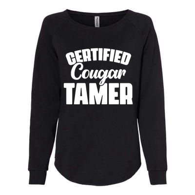 Certified Cougar Tamer Hunter Slayer Wild Cat Cougars Womens California Wash Sweatshirt