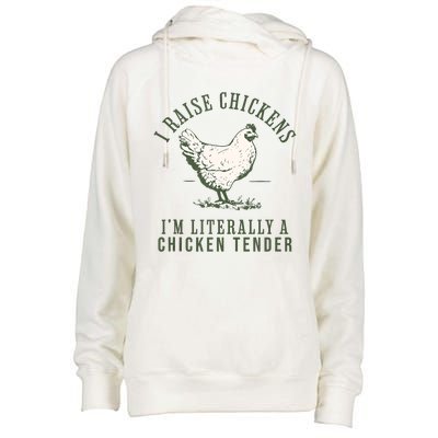 Cool Chicken Tender Art Poultry Chicken Farmer Womens Funnel Neck Pullover Hood