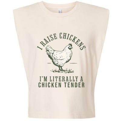 Cool Chicken Tender Art Poultry Chicken Farmer Garment-Dyed Women's Muscle Tee