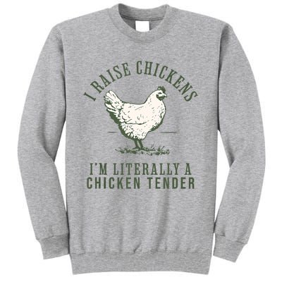 Cool Chicken Tender Art Poultry Chicken Farmer Tall Sweatshirt