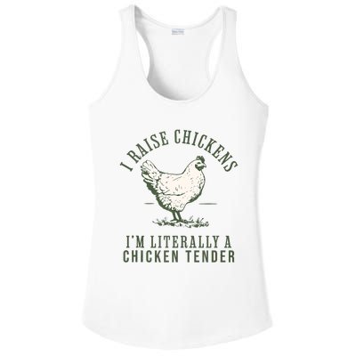 Cool Chicken Tender Art Poultry Chicken Farmer Ladies PosiCharge Competitor Racerback Tank