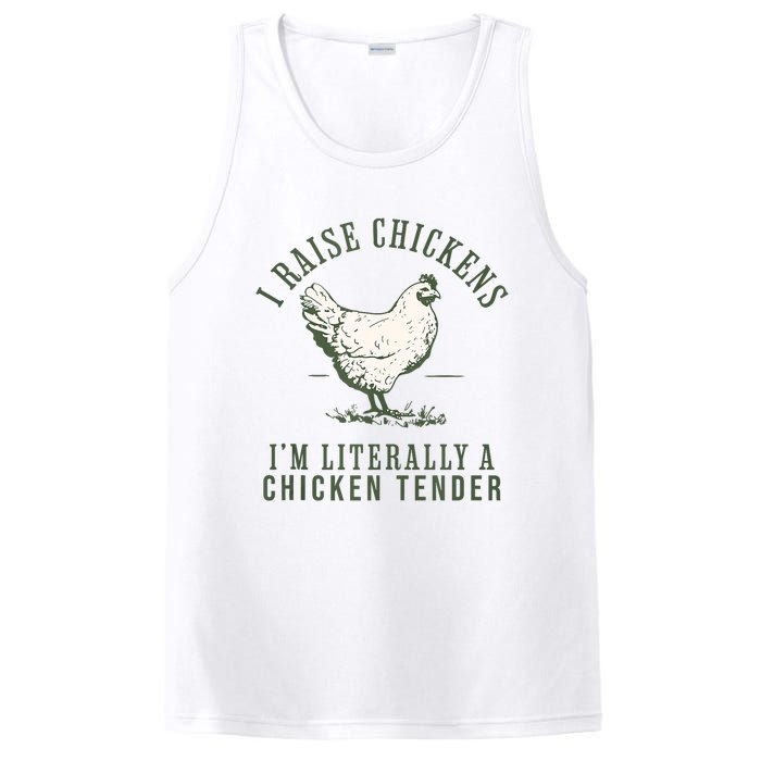 Cool Chicken Tender Art Poultry Chicken Farmer PosiCharge Competitor Tank