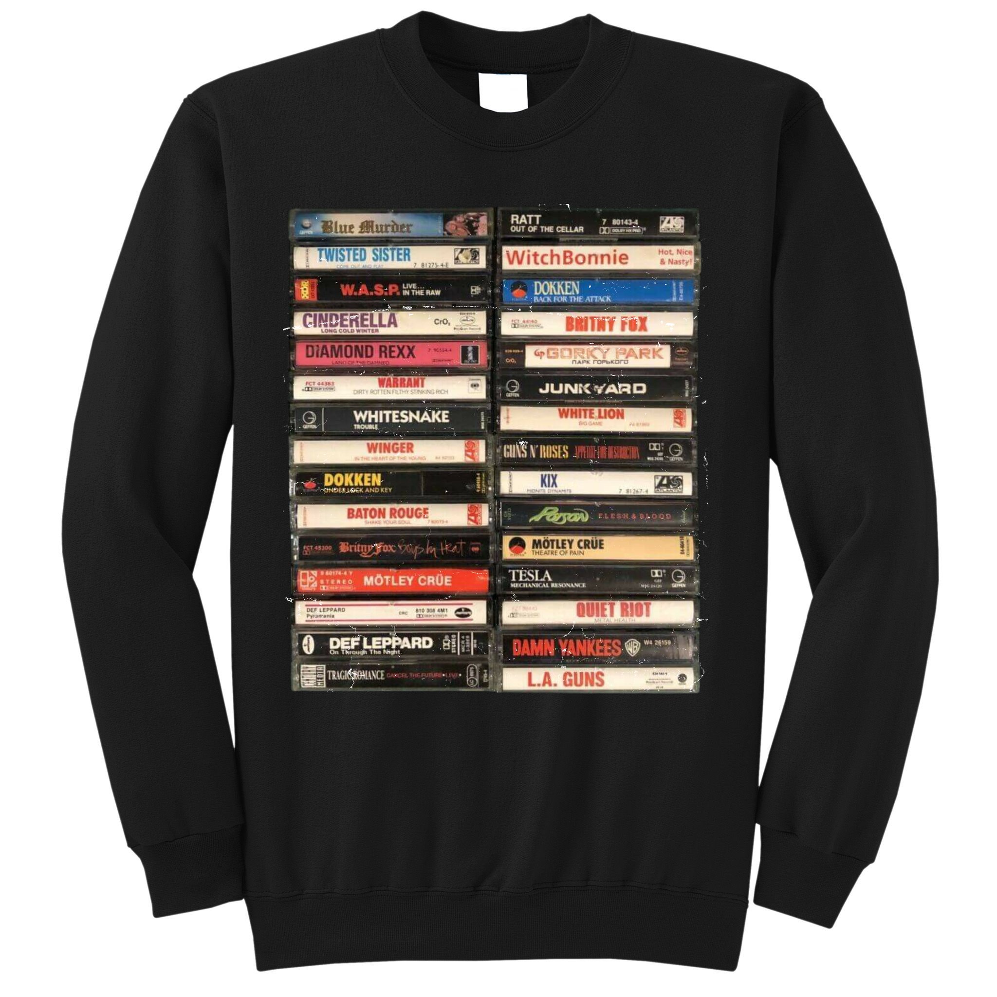 Classic Cassette Tape 1970s 1980s 1990s Sweatshirt