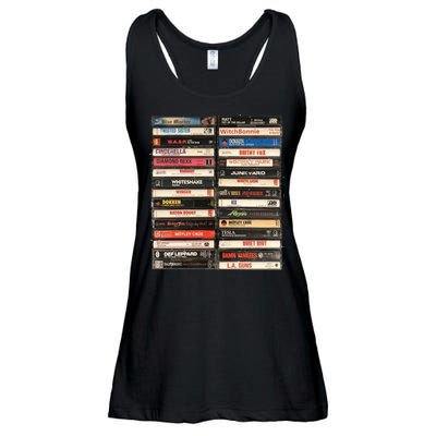 Classic Cassette Tape 1970s 1980s 1990s Ladies Essential Flowy Tank