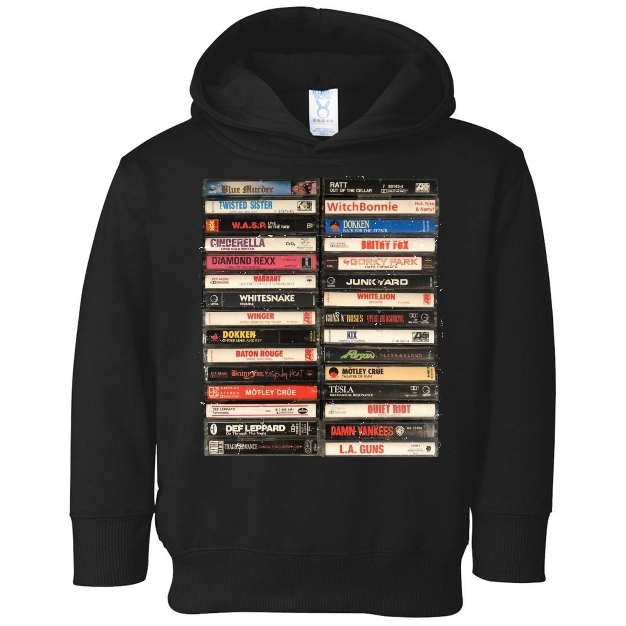 Classic Cassette Tape 1970s 1980s 1990s Toddler Hoodie