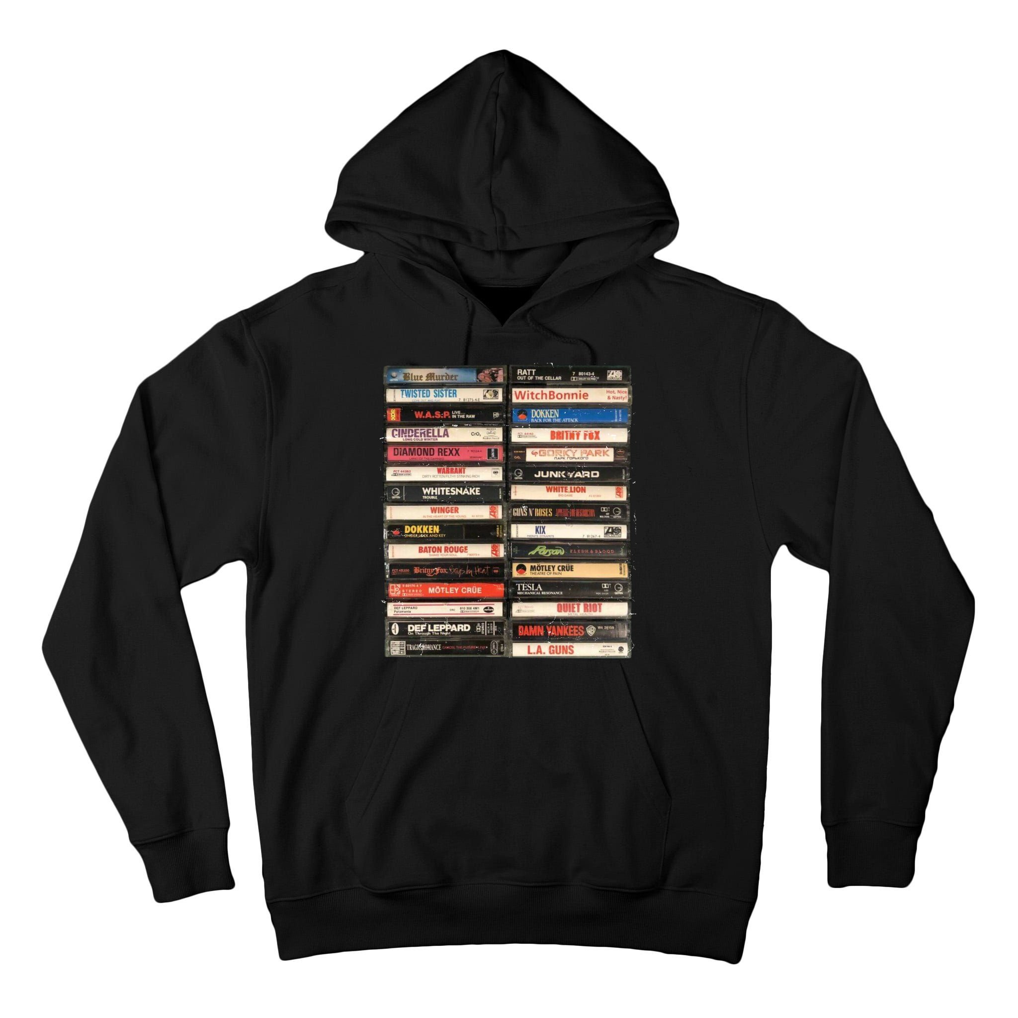 Classic Cassette Tape 1970s 1980s 1990s Tall Hoodie