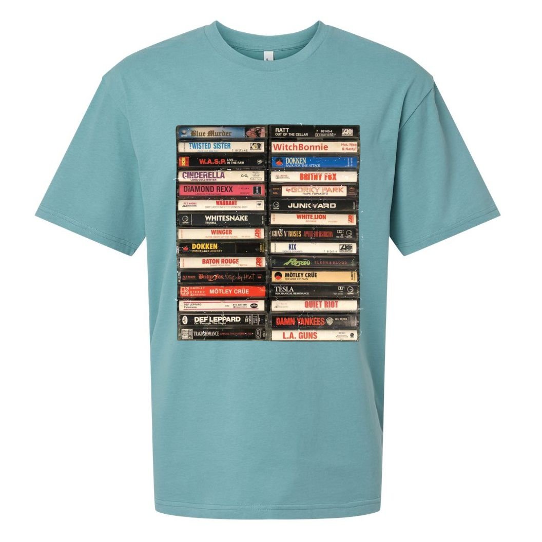 Classic Cassette Tape 1970s 1980s 1990s Sueded Cloud Jersey T-Shirt