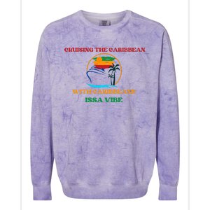 Caribbean Cruise Travel Vacation Colorblast Crewneck Sweatshirt