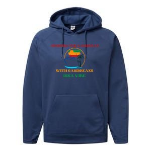 Caribbean Cruise Travel Vacation Performance Fleece Hoodie