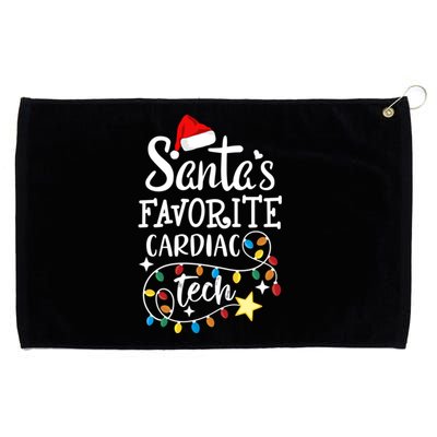 Christmas Cardiovascular Tech Santa's Favorite Cardiac Tech Gift Grommeted Golf Towel