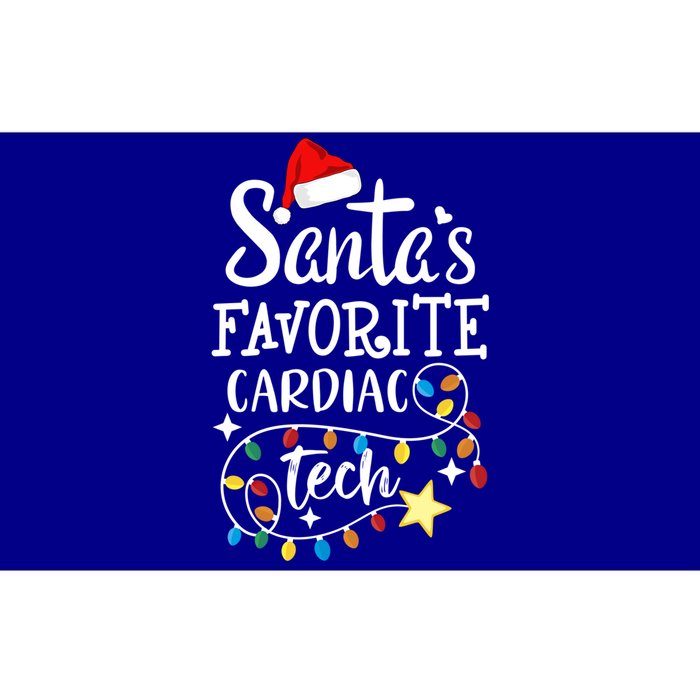 Christmas Cardiovascular Tech Santa's Favorite Cardiac Tech Gift Bumper Sticker